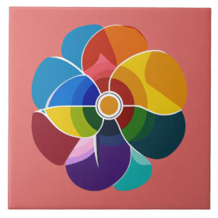 Multicolor-ontwerp Tegeltje