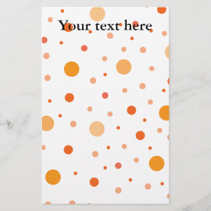 Multicolor oranje polka-punten briefpapier
