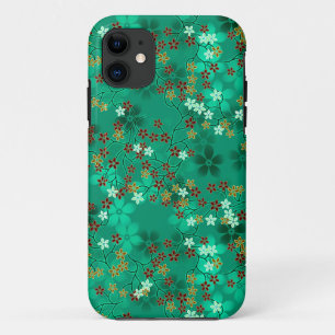 Multicolor Oriental Floral Pattern #8 iPhone 11 Hoesje
