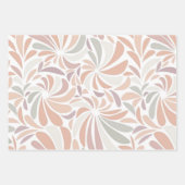 Multicolor Pastel Abstract Bloemrijk Botanisch Inpakpapier Vel (Voorkant 3)