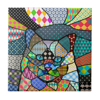 Multicolor Pattern Cat 691 Tegeltje
