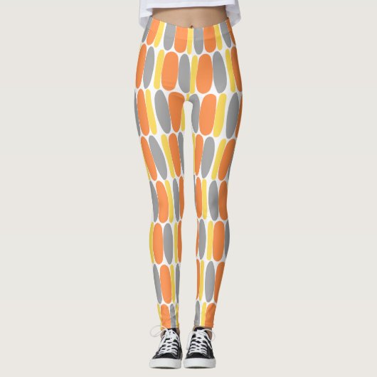 Multicolor Pattern Colorful Shapes Leggings (Voorkant)