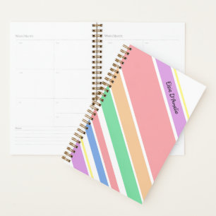 Multicolor personnalisé Pastel rayé