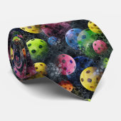 Multicolor Pickleball-Stropdas Stropdas (Opgerold)