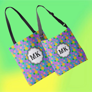 Multicolor pickleballs Groovy Monogram Crossbody Tas