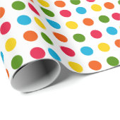 Multicolor Polka Dot Cadeaupapier (Rol Hoek)