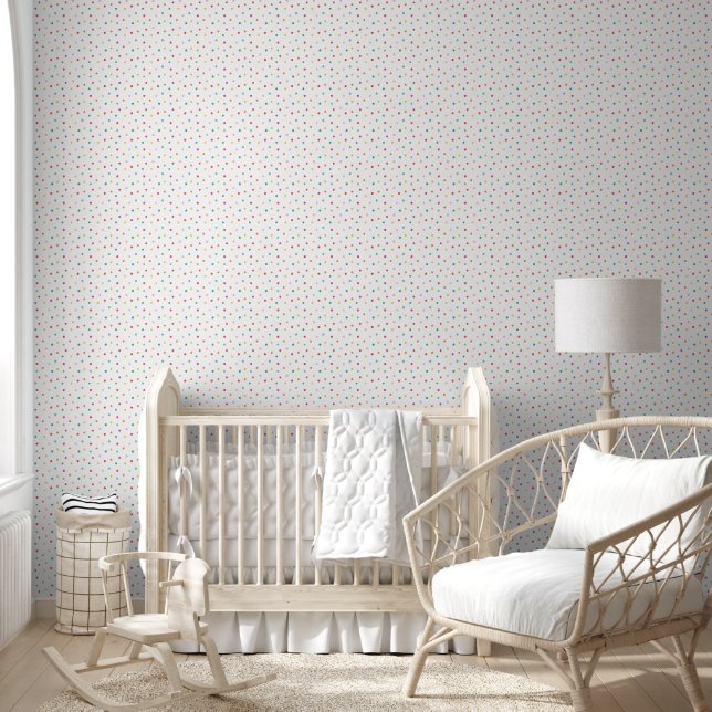Multicolor Polka Dots Behang (Kinderen)