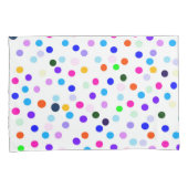 Multicolor Polka Dots Standaard Kussenslopen (Voorkant-Rechts)