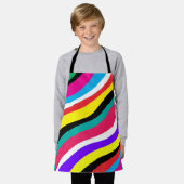 Multicolor Psychedelic Wavy Stripes Schort (Gedragen)