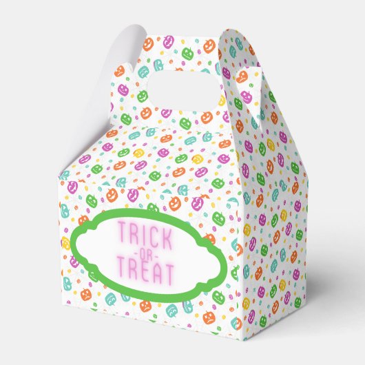 Multicolor Pumpkins Halloween Pattern Bedankdoosjes (Voorkant Zijde)