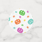 Multicolor Pumpkins Halloween Pattern Confetti (Kleine voorkant)