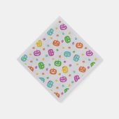 Multicolor Pumpkins Halloween Pattern Servet (Hoek)