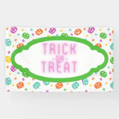 Multicolor Pumpkins Halloween Pattern Spandoek (Horizontaal)