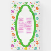 Multicolor Pumpkins Halloween Pattern Spandoek (Verticaal)