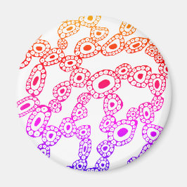 Multicolor Random Abstract Circle Blob Shapes Magneet