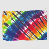 Multicolor regenboogstraal-Stropdas-kleurstof Golfhanddoek (Horizontaal)