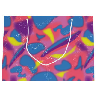 Multicolor Retro Neon Groot Cadeauzakje
