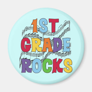 Multicolor Rocks-shirts van de eerste graad en cad Magneet