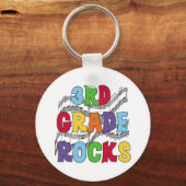 Multicolor Rocks van de derde klasse Sleutelhanger (Voorkant)