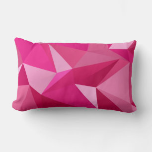 Multicolor roze geometrische vormen Lumbar Pillow Kussen