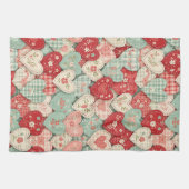 Multicolor Rustic Hart Quiltblok Theedoek (Horizontaal)