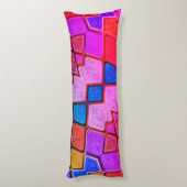 Multicolor Shades Pattern Body Pillow Lichaamskussen (Achterkant (Verticaal))