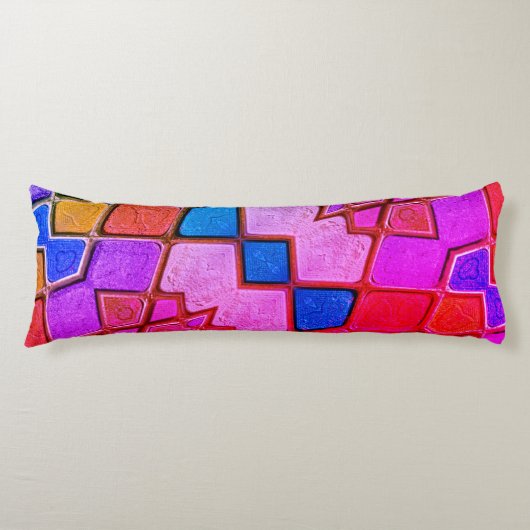 Multicolor Shades Pattern Body Pillow Lichaamskussen (Voorkant)