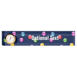 Multicolor Shiny Polkadot Confetti DIY Achtergrond Naambordje