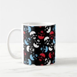 Multicolor Skull Pattern Koffiemok