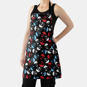 Multicolor Skull Pattern Schort