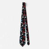 Multicolor Skull Pattern Stropdas (Voorkant)