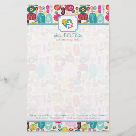 Multicolor Sparkles & Glitter Patroon 3 Briefpapier (Voorkant)