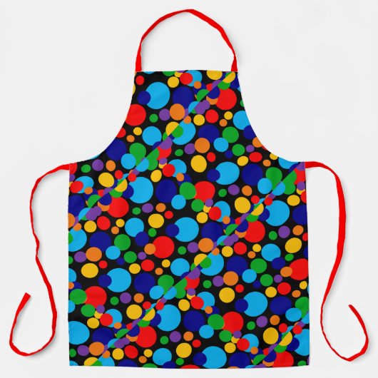 Multicolor Spots & Stippen Schort (Voorkant)