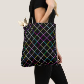 Multicolor Square Lined Pattern Tote Bag (Dichtbij)