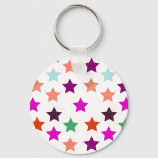 Multicolor Star Pattern Sleutelhanger