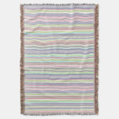 Multicolor strepen-ontwerp deken (Voorkant Verticaal)