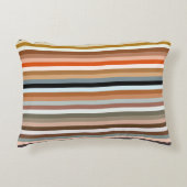 Multicolor Striped Pattern Accent Kussen (Voorkant)