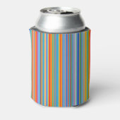Multicolor Striped Pattern Blikjeskoeler (Blikje Achterkant)