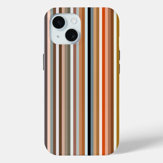 Multicolor Striped Pattern Case-Mate iPhone Case (Achterkant)