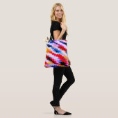 Multicolor Striped Pattern Draagtas (Op model)