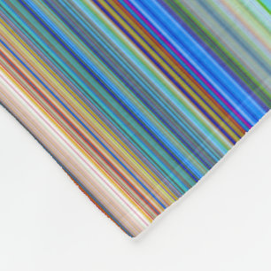 Multicolor Striped Pattern Fleece Deken