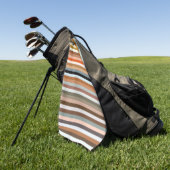 Multicolor Striped Pattern Golfhanddoek (Groen)