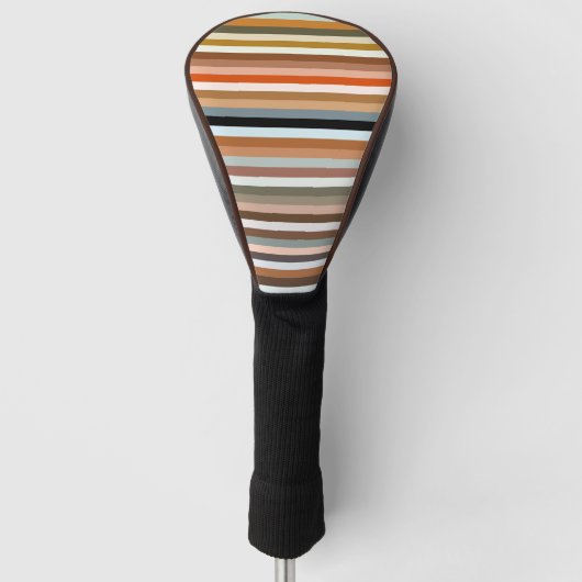 Multicolor Striped Pattern Golfheadcover (Voorkant)