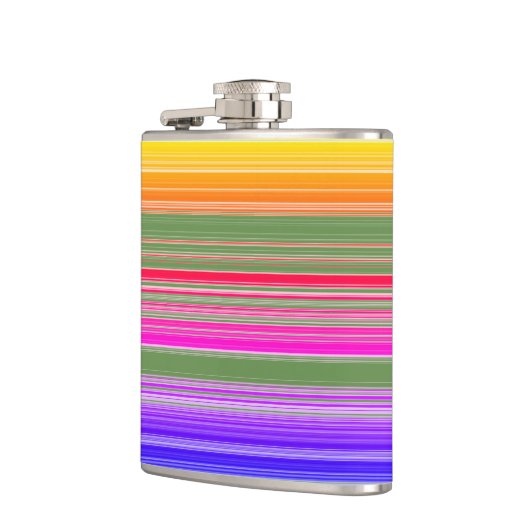 Multicolor Striped Pattern Heupfles (Links)