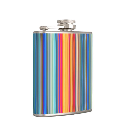 Multicolor Striped Pattern Heupfles (Rechts)