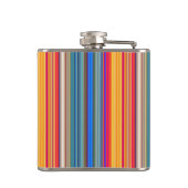 Multicolor Striped Pattern Heupfles (Achterkant)