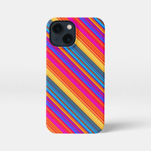 Multicolor Striped Pattern iPhone Hoesje (Achterkant)