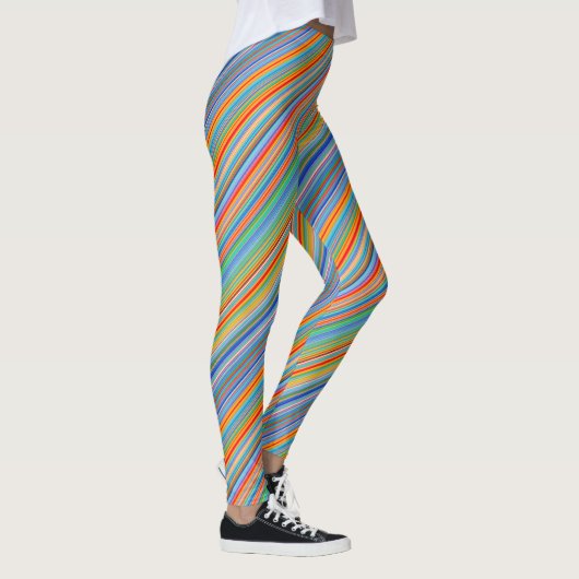 Multicolor Striped Pattern Leggings (Rechts)