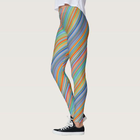 Multicolor Striped Pattern Leggings (Links)