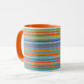 Multicolor Striped Pattern Mok (Voorkant links)
